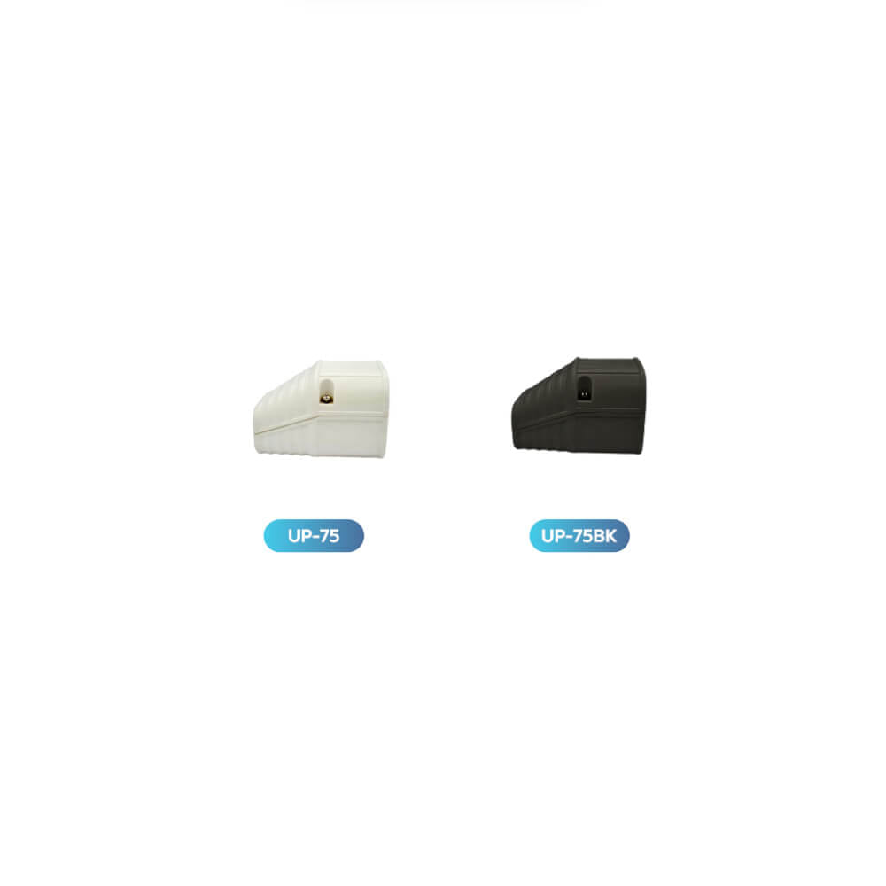 อุปกรณ์ฝาปิดจบ รางครอบท่อแอร์ UP-75BK (75 มม.) END JOINT UPC UPVC DUCT LINER